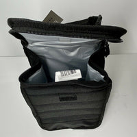 Fulton Bag Co. Munchsak Quilted BLACK Insulated Lunch Bag/Tote Dual Closure