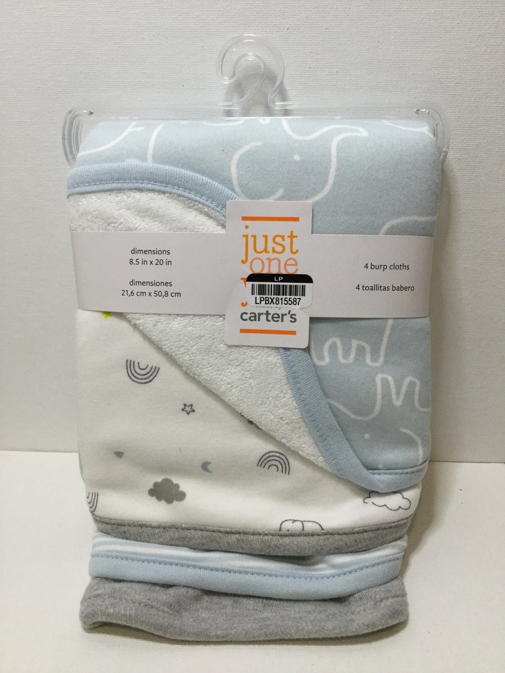 Just One You Baby Boys Burp Cloths 4 Pack