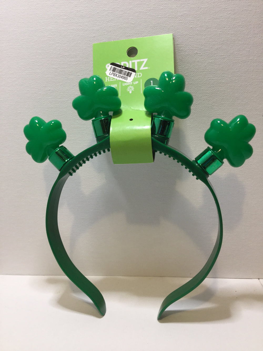 St. Patricks Day Headband Clover Lights Up - Spritz Brand