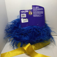 Ninja Gamer Headwear Blue Hair Wig Hat with Yellow Ninja Headband