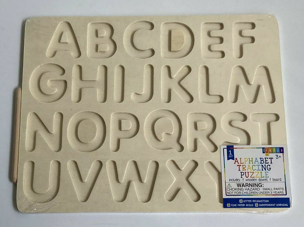Horizon Group Wood ALPHABET TRACING Puzzle 3+Years Children’s Learning Toy