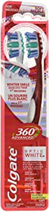 NEW 2 Pack Colgate 360 Advanced Optic Toothbrushes ~ Soft ~