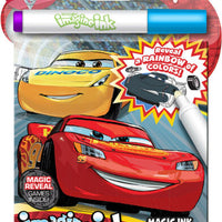 NEW 24pg Disney Pixar Cars 3 Imagine Ink Magic Pictures Activity Book, Mess Free