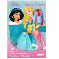 Disney Princess Activity Folder Activity Pad/Sticker Scene/Crayons/Stickers