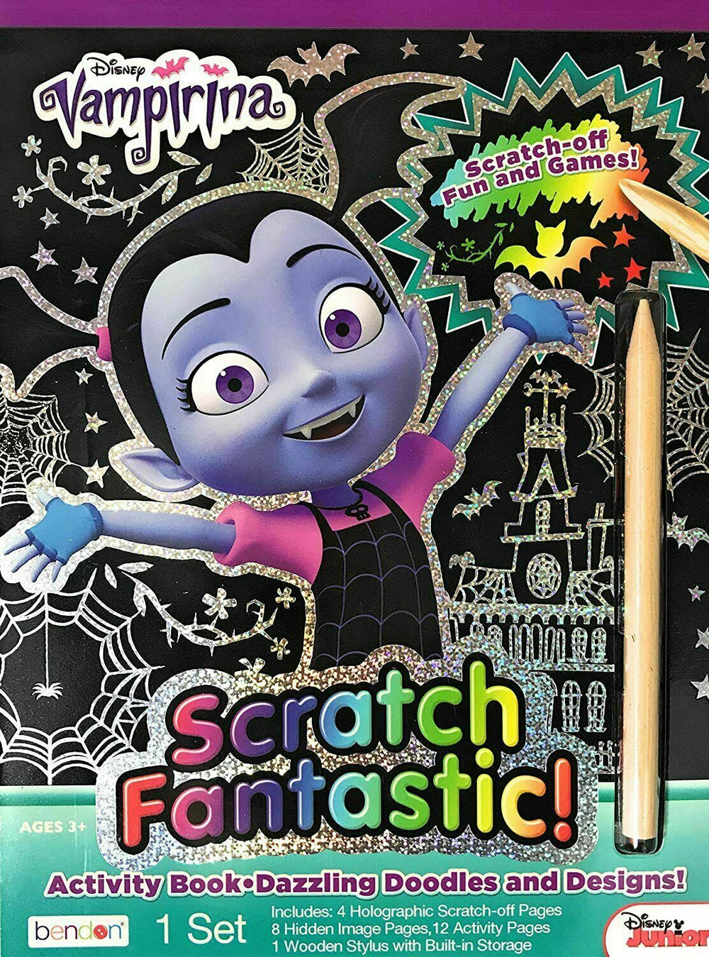 Disney Vampirina Scratch Fantastic Activity Book 12 Scratch Off Activity Pages!