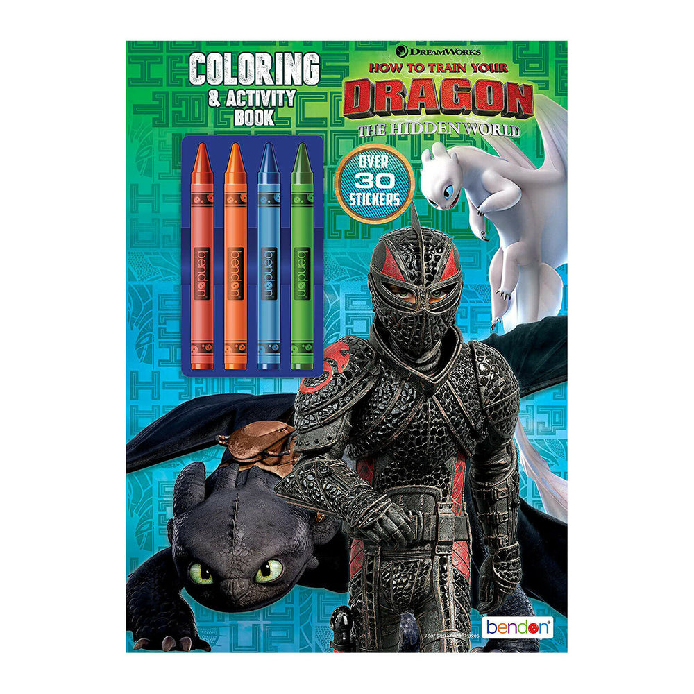 How To Train Your Dragon Hidden World Coloring Activity Book