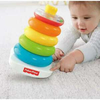 Fisher Price Rock A Stack Classic with 5 Colorful Rings for Infant Toddler
