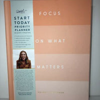 Start Today Priority Planner Focus On What Matters & Journal Set/HardCover