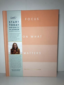 Start Today Priority Planner Focus On What Matters & Journal Set/HardCover