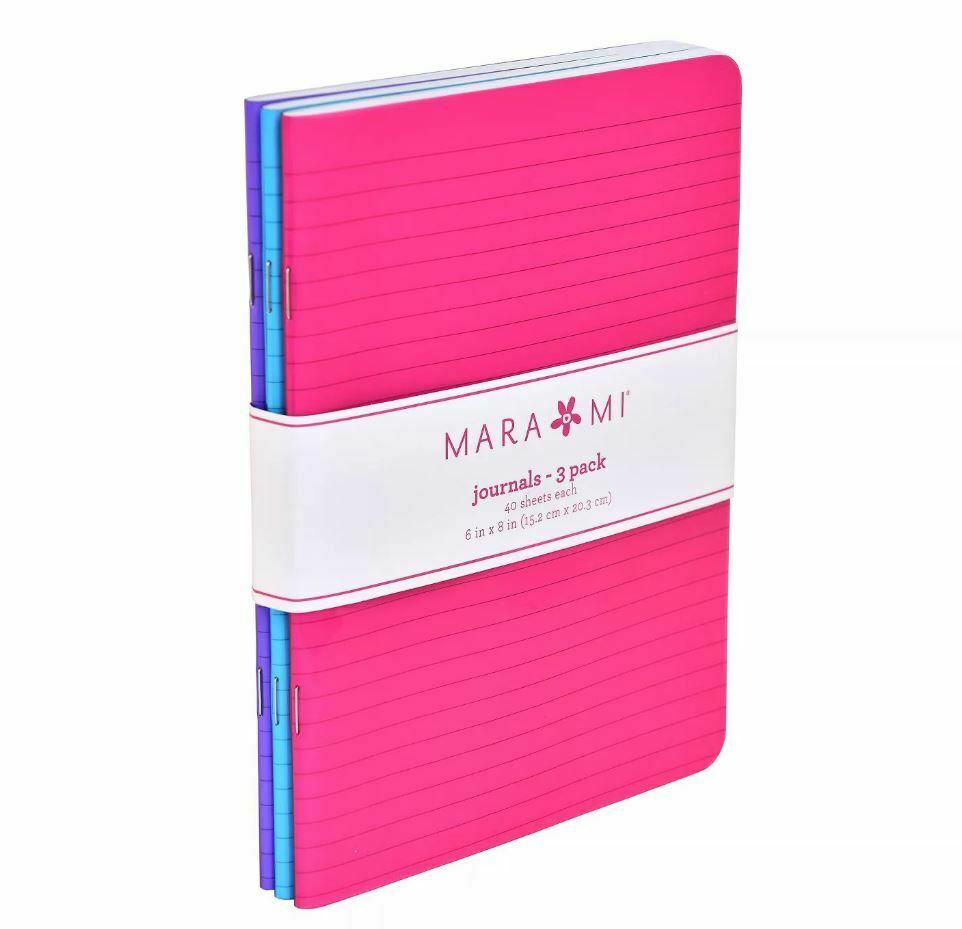 Mara Mi 3pk Lined Jelly Cover Journals 8