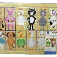 Mix & Match Wooden Animal Puzzle NEW 3+