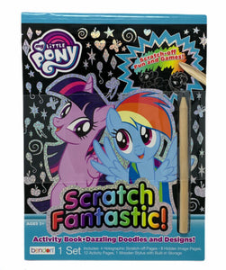 My Little Pony Scratch Fantastic Activity Book Set NEW