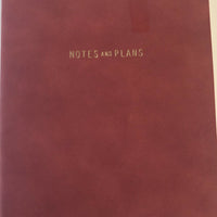 Designworks Ink Think Ink Notebook: Notes And Plans,red Faux Suede Cover New