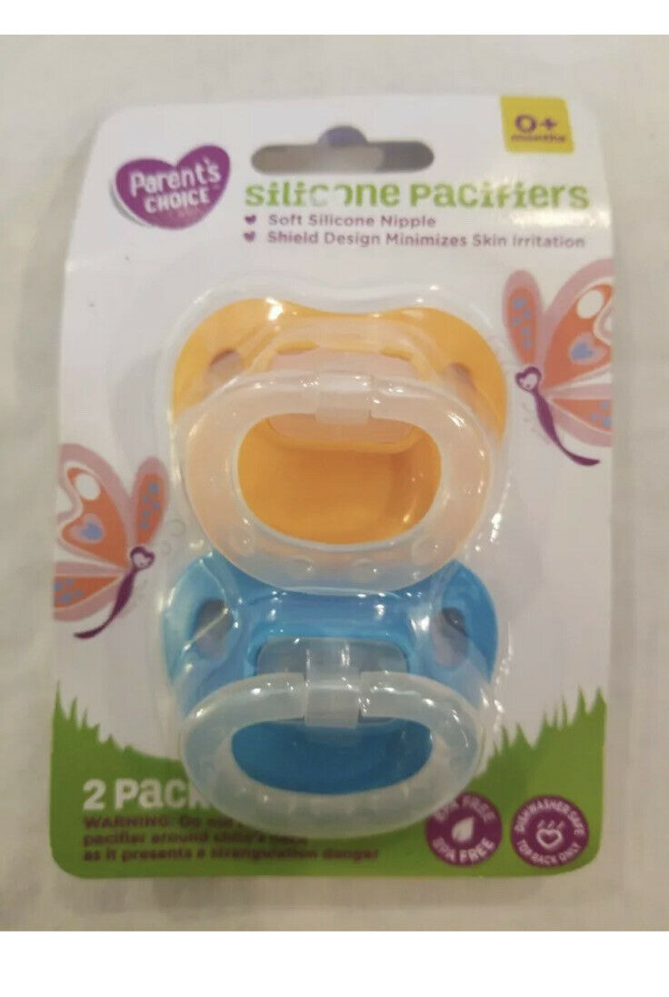 2pk Parent’s Choice Soft Silicone Pacifiers