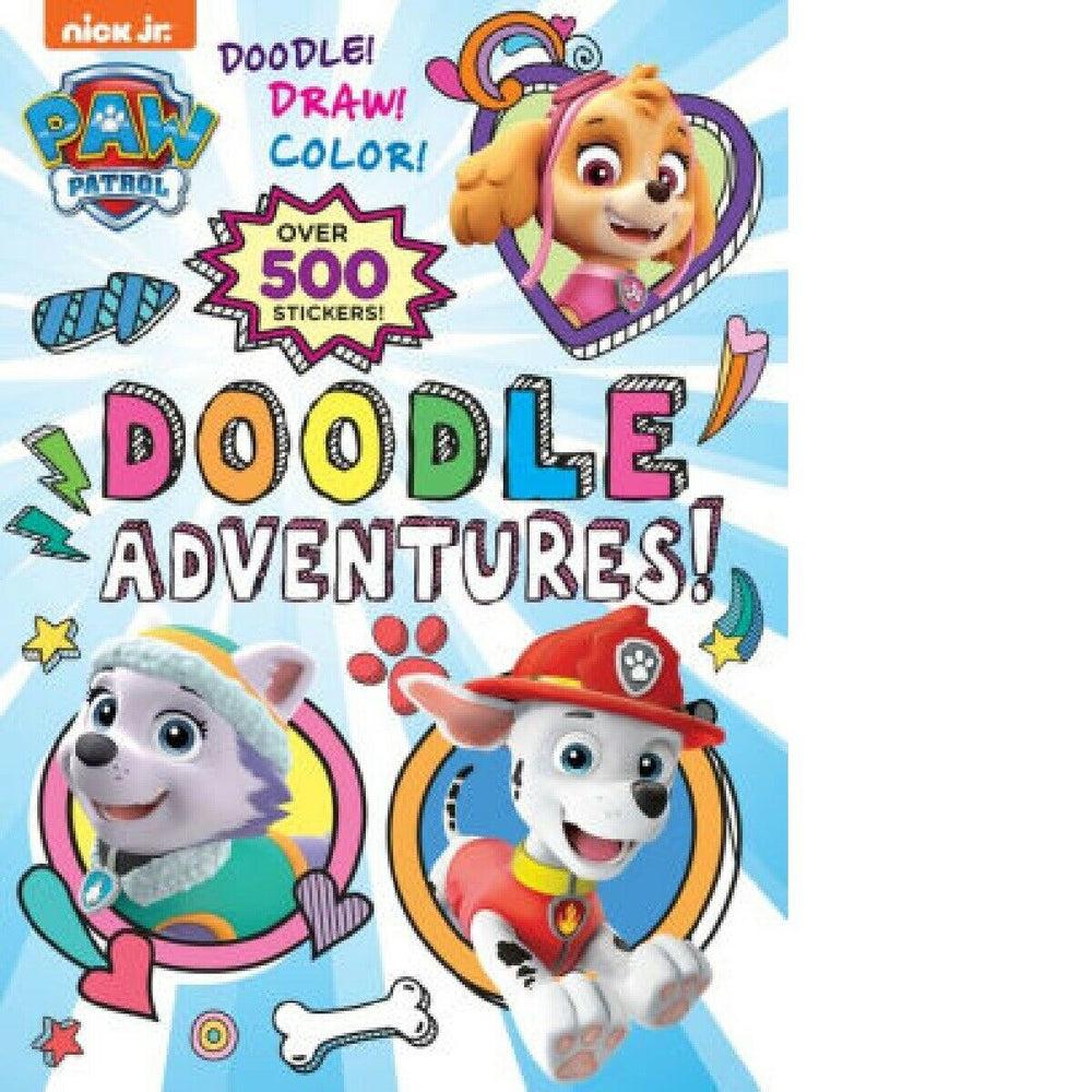 Doodle Adventures! PAW Patrol Paperback 500 Sticker Book from Golden Books