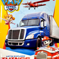 Nickelodeon, PAW PATROL FUNTIVITY Activity Book, Exploring Things That Go!-NEW