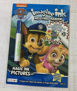 Nickelodeon Paw Patrol Imagine Ink with Mess Free Marker Activity Book