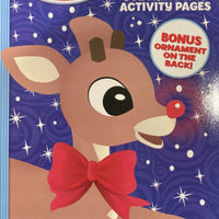 Rudolph Coloring Book- 288 Coloring and Activity Pages- Bonus Cut Out Ornament